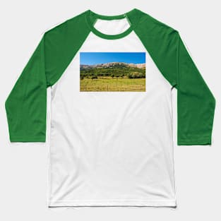 Landscape Near Jurandvor in Krk, Croatia Baseball T-Shirt